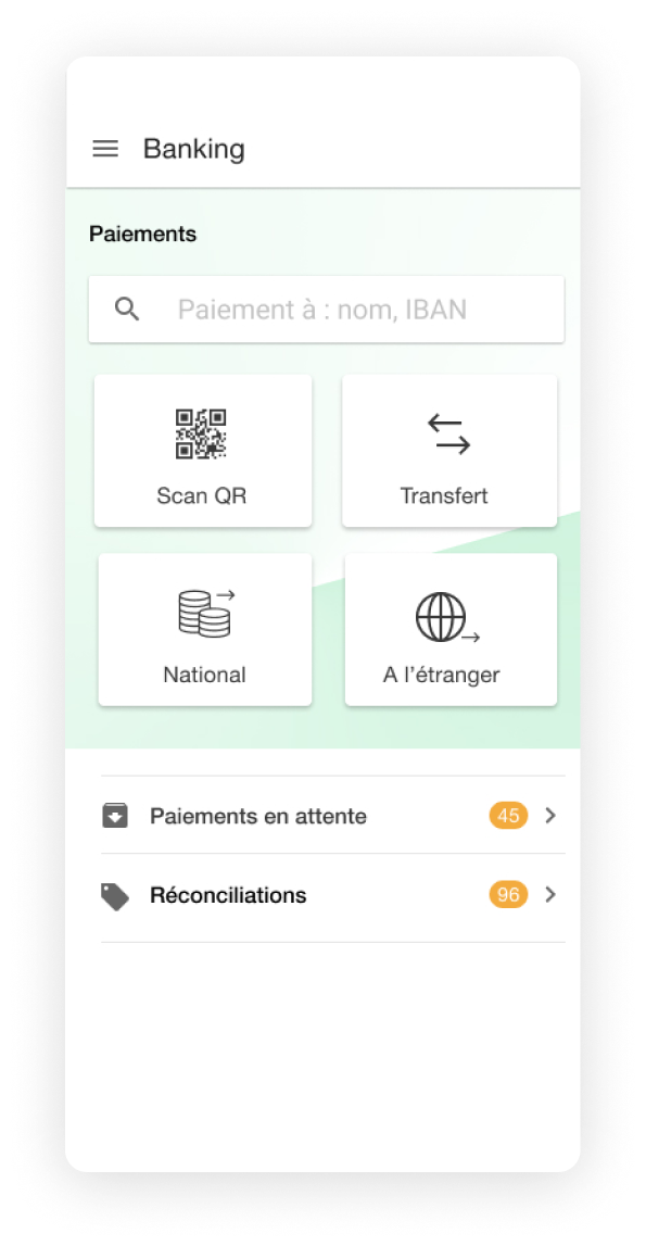 Farmer mobile: banking payments home with scan QR