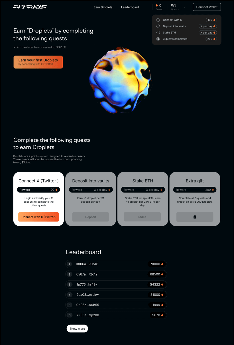 Arrakis visual concept screen left